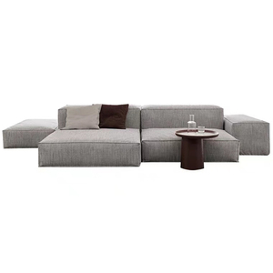 Divano Modulare a L a 3 Posti dal Design Confortevole per <span class=keywords><strong>Soggiorno</strong></span> in Stile Nordico Moderno - Product Image 6