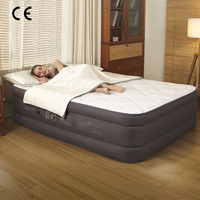 Lit d'air portable en coton matelassé gonflable en PVC, matelas d'air de poche pour camion avec pompe intégrée