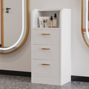 Chariot de coiffure moderne de haute qualité avec cadre métallique et supports pour sèche-cheveux, idéal pour salons de beauté, salons de coiffure et usage domestique ou en salle de sport - Product Image 3