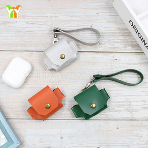 Estuche para Auriculares Inalámbricos Bluetooth/Funda Protectora de Cuero, Bolsa para Auriculares de Cuero PU, Funda de Carga para Auriculares - Product Image 1