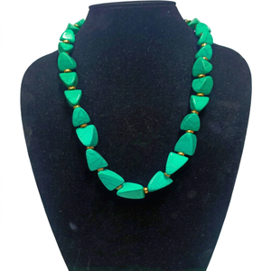 MN EXPORTS Collier classique en résine ambre et perles naturelles, fait main, forme boule, unisexe, bijoux indiens pour occasions festives - Product Image 1