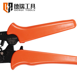 คีมย้ำสายไฟ Derui Tools HSC8 6-4 ขนาด 0.25-10 มม. AWG23 สำหรับขั้วต่อแบบท่อ  แบบเข้าด้านหน้า - Product Image 2