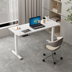 Bureau d'ordinateur électrique réglable en hauteur, ergonomique, en fer, pour bureau, maison, salle à manger, école, salon, chambre, extérieur, hôtel, atelier - Product Image 1
