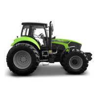 Tracteur agricole 4x4 de 120 CV, tracteur à roues 4 roues motrices CH1204 pour la préparation et la culture des rizières