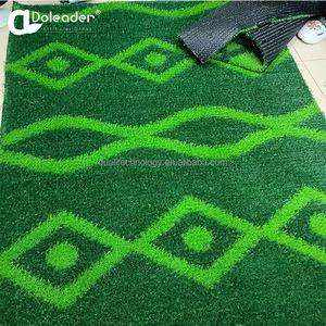 Doleader定制图案人造合成草草坪草坪3D打印高尔夫球场装饰地毯 - Product Image 2