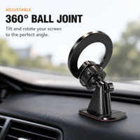 Support de téléphone portable universel pour voiture, fixation magnétique, matériau ABS, anti-poussière, anti-corrosion, réglage à 360°, attraction magnétique N52