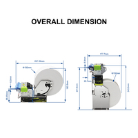 Cashino-Impresora térmica de quiosco, velocidad de impresión rápida de 80mm y 3 pulgadas, 24V, Comando ESC/POS, ticket de estacionamiento integrado