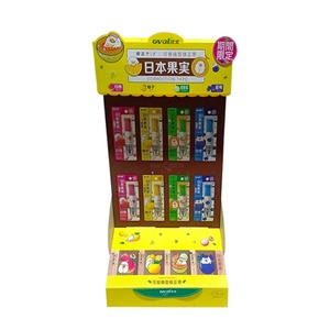 Custom <b>Printed</b> Foldable Cardboard Display <b>Stand</b> Supermarket Corrugated Display for Advertising Feature Foldable - Product Image 2