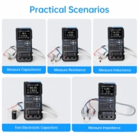 FNIRSI LC1020E Mètre portable avec écran LCD TFT de 2,8 pouces, précision de 0,3 %, testeur ESR numérique haute performance, capacité et inductance