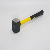 Marteau de maçonnerie personnalisable en acier à haute teneur en carbone de 280 mm, manche recouvert de plastique, outil manuel de construction pour la pose de briques