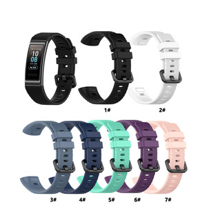 Bracelet de sport de haute qualité, accessoires, bracelet de remplacement en silicone souple pour <span class=keywords><strong>Huawei</strong></span> <span class=keywords><strong>Band</strong></span> 3 <span class=keywords><strong>4</strong></span> <span class=keywords><strong>Pro</strong></span> - Product Image 6