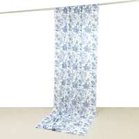 Rideaux à passe-tringles et cantonnières en polyester, style américain moderne de luxe, à motif floral imprimé, imperméables, écologiques, couleur personnalisable