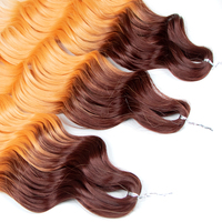 Ariel Crochet Curl Machine Double Trame Futura Fibre Synthétique Extension de Cheveux Doux Bouclés Haute Température Lâche Profond