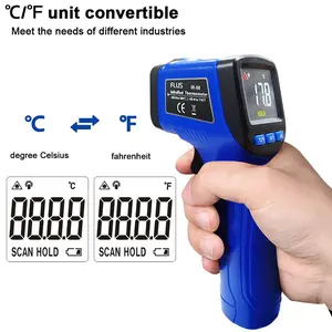Профессиональный цифровой ИК лазерный термометр для промышленного измерителя температуры, оптовая продажа, низкая цена