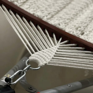 BUEN PRECIO Diseño moderno Hermosa hamaca de macramé Hamaca al aire libre Jardín Algodón de alta calidad Hecho en Vietnam Entrega rápida - Product Image 1