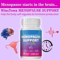Capsules de soutien à la ménopause sous marque privée, formule naturelle à base de plantes, favorisent l'équilibre hormonal pour les femmes