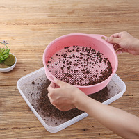 Filtre à mailles en plastique pour tamisage de terre et de pierres, outils de jardinage pour la maison, les fleurs et les plantes de pépinière