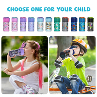 Nouvelle conception, bouteille d'eau de sport sans BPA, bouteille d'eau en plastique pour enfants, bouteille d'eau à sublimation 2027