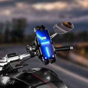 मोटरसाइकिल फोन माउंट हैंडलबार, एंटी-चोरी शॉकप्रूफ ऑक्टोपस क्लैंप फोन धारक - Product Image 6