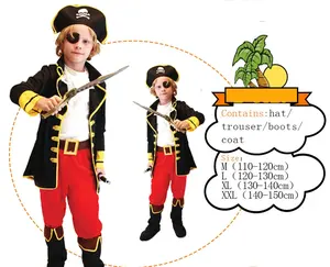 Costume da Pirata Unisex per Bambini, Personaggio Echo in Poliestere, <span class=keywords><strong>Abbigliamento</strong></span> per Cosplay Fantastico Infantile - Product Image 3