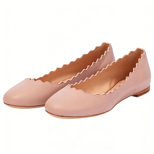 Scarpe basse da donna personalizzate OEM ODM con lacci a onda, fodera in pelle, suola in TPR e soletta morbida - Produzione su misura per fabbriche - Product Image 1