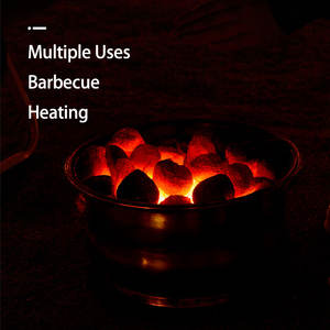 فحم فحم الفواكه 10-فحم رومانسي على شكل قلب مثالي للشواء الحميم والقشرة الخشبية الفحمية للتدفئة المنزلية - Product Image 5