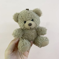 Porte-clés en peluche mignon petit ours en peluche mini jouet animal en peluche Saint-Valentin poupées ours en peluche doux porte-clés