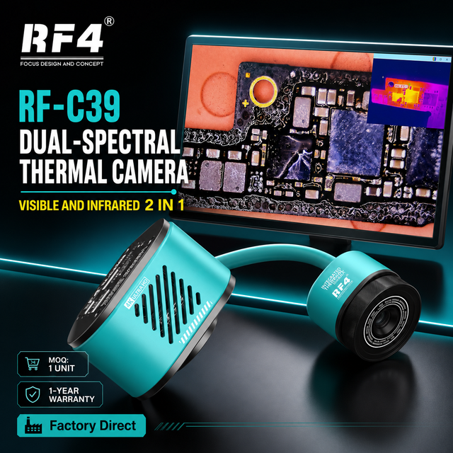 RF4 Dual-spectral Thermal Imaging Camera C39 4k Resolution for Output Captures Visible/Infrared Thermal Images Fault Inspection