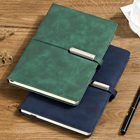 Carnet personnalisé en cuir PU rigide avec boucle métallique, 8 couleurs, formats A5/B5, agenda professionnel pour le bureau, cadeaux d'entreprise