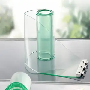 8 "x 8 'transparenter klarer PVC-Gefrier schrank Kunststoff Vinyl Ersatz streifen Tür vorhang