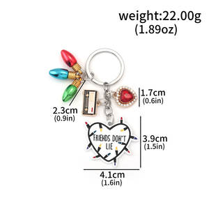 电影电视《陌生人》纪念品钥匙扣 东西钥匙圈 金属合金卡通钥匙扣 - Product Image 5