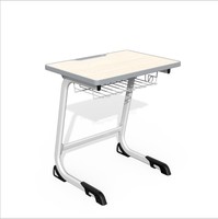 Meubles modernes Offre Spéciale de salle de classe d'école en acier MDF confortable seul étudiant lecture bureau et chaise pour enfants