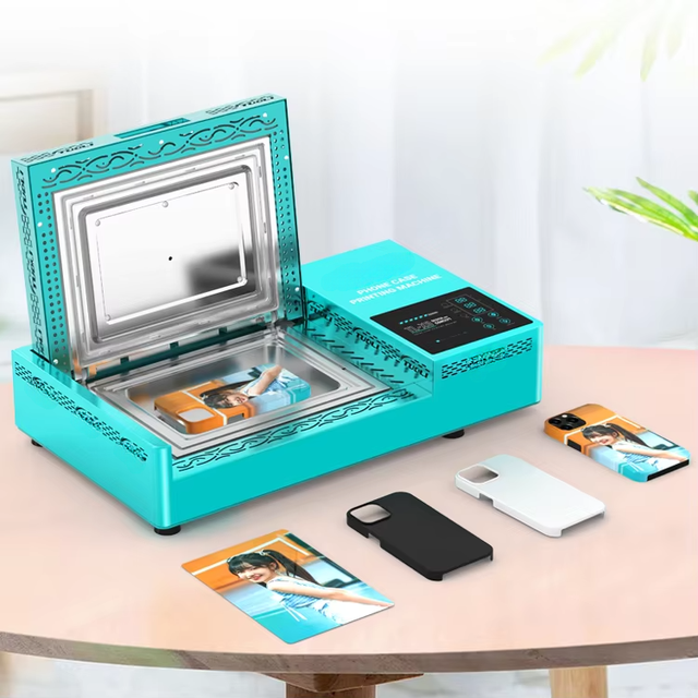 Mini Portable Custom Mobile Cover Printer Cell Phone Case 3D Sublimation Machine for Mobile Store