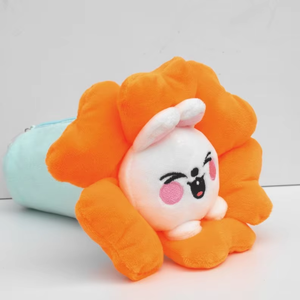 Stray <b>Kids</b> Cartoon Animal-Themed Velvet Plush Coin Purse Storage <b>Bag</b> with Spring Flower Design Pencil Case Stationery <b>Bag</b> SKZ - Product Image 4