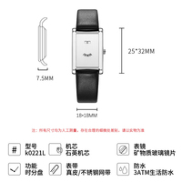 Montre-bracelet à quartz au style simple avec cadran unique, bracelet en acier inoxydable et cuir véritable