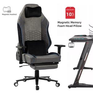 Chaise à bascule pour ordinateur de bureau Silla Gamer en cuir de qualité supérieure Chaise de joueur ergonomique réglable en métal <span class=keywords><strong>Gaming</strong></span> avec oreiller magnétique - Product Image 1