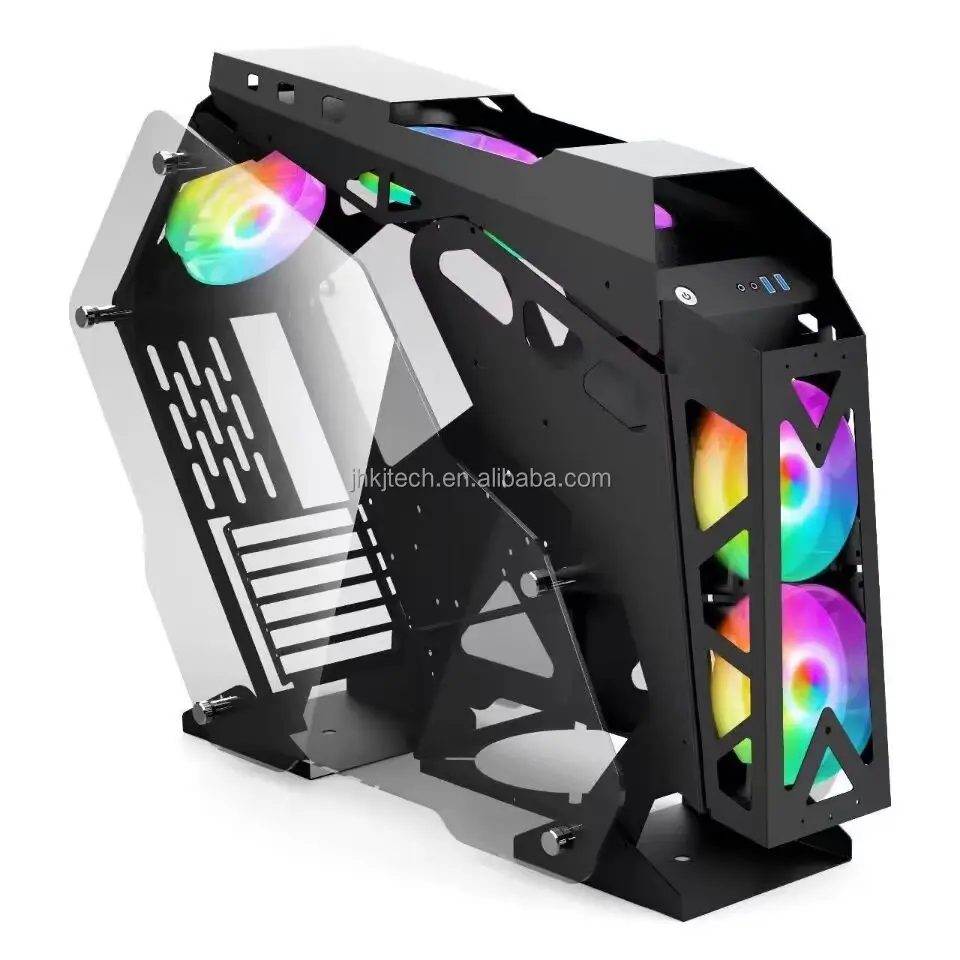 เคสคอมพิวเตอร์ oem/odm สำหรับเล่นเกมเคส ATX & ทาวเวอร์เคสตู้กระจกอะคริลิคพร้อมพัดลม RGB สำหรับเดสก์ท็อป