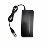 Chargeur de trottinette électrique 168W 54.6V 3A, adaptateur d'alimentation rapide pour batterie lithium avec prise XLR 4 broches