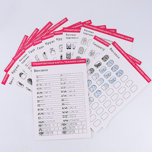 12 pièces/sac – Modèles réutilisables pour la pratique du nail art – Livre de modèles de couverture complète pour l'apprentissage, la manucure, le <span class=keywords><strong>dessin</strong></span> et la peinture - Product Image 3