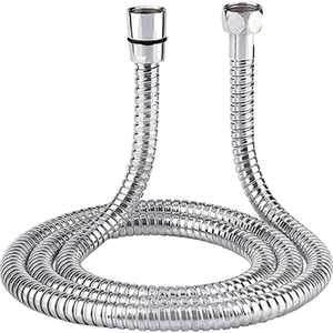 Manguera de Ducha Trenzada de Acero Inoxidable 304, Manguera Flexible Cromada de 1.5M con Conexión de Latón G1/2, Resistente a la Corrosión - Product Image 1
