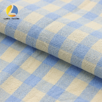 Derniers produits vente en gros de tissu de chemise en coton vichy rose en ligne 100% tissu à carreaux lavé uni en coton pour cadeaux de festival