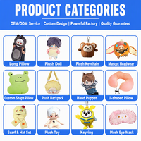 Porte-monnaie en peluche personnalisé en forme de carillon éolien, jouets en peluche de personnages d'anime, sac en peluche, pochette zippée, cadeau pour les fans d'anime, OEM personnalisé