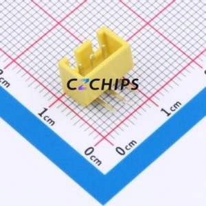 A254E1W1-2H3P12 Wire-to-Board Pin Header Bent Lead Through Hole,P=2.5mm Connector 1x3P 2.5mm Right Angle Insert XHB - Product Image 1