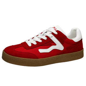 Spring Men's Casual <b>Sneakers</b> Retro Round Toe Korean Style Flat Color Block Shoes Fashion Trend Leisure Canvas - Product Image 5