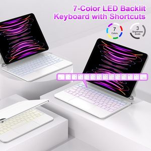 เคสคีย์บอร์ดมินิอเนกประสงค์พร้อมหน้าจอ LED สำหรับ <span class=keywords><strong>iPad</strong></span> Pro 11 นิ้ว และ <span class=keywords><strong>iPad</strong></span> Air 11/10.9 นิ้ว รุ่นใหม่ - Product Image 4
