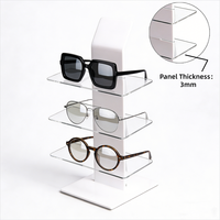 Support d'affichage pour lunettes en acrylique transparent, support multifonctionnel pour lunettes de soleil, pour les magasins de vente au détail de lunettes, support pour lunettes de soleil et lunettes