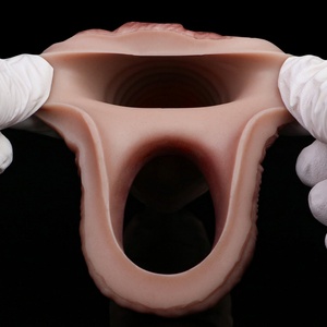 FAAK Fantasy Dog Knot Hollow Dildo de Silicona, Funda Extensora de Pene de Caballo para Hombre, Talla XL, con Anillo para el Pene, Juguetes Sexuales para Hombres - Product Image 4
