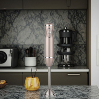 Mixeur plongeant avec moteur en cuivre pur, design ergonomique, commande par bouton-poussoir, boîtier en plastique pour usage domestique