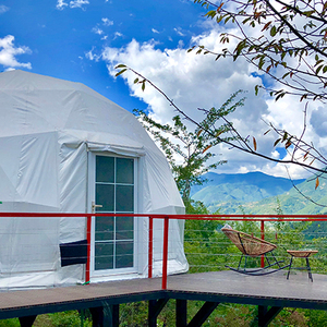 Precio de fábrica 6M Diámetro 3-4 personas Glamping Camping Hotel Dome Carpa - Product Image 5