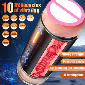 Godet de masturbation masculin intelligent et automatique, avec fonctions vocales, de stimulation vaginale et orale, et de double pénétration, jouet sexuel pour couples - Product Image 4